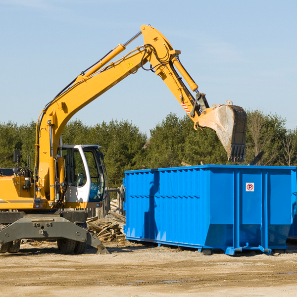 what size residential dumpster rentals are available in Ferris